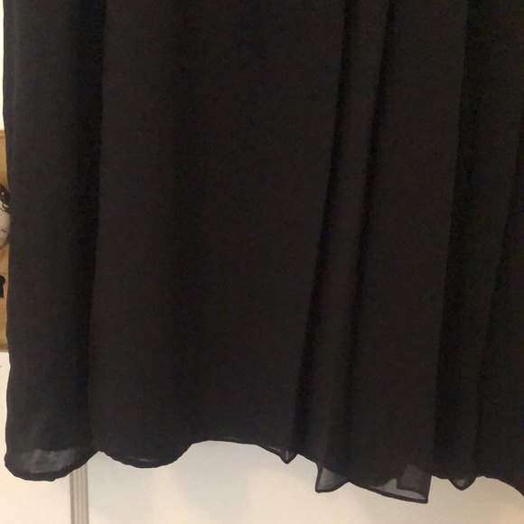 Sandro size 3 Black Cocktail dress with asymmetric top and gathered pleating - Picture 6 of 6